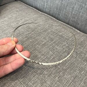 Vintage sterling silver cuff necklace